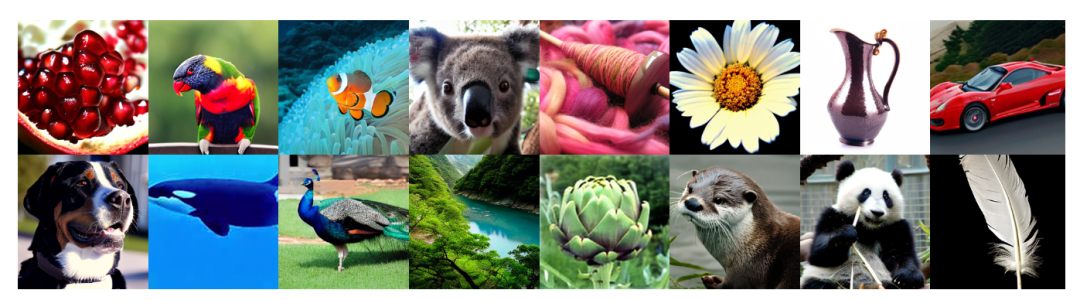 图9：定性结果：带有 Dispersive Loss 的 SiT-XL/2 模型生成的精选样本