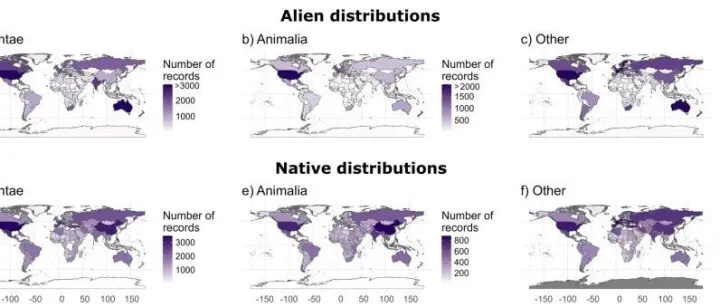 <em>数据</em>资源：全球外来物种入侵（本土<em>分布</em>与外来<em>分布</em>）<em>数据</em>集
