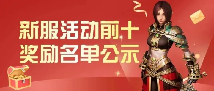 【81区】新服活动前十奖励名单公示
