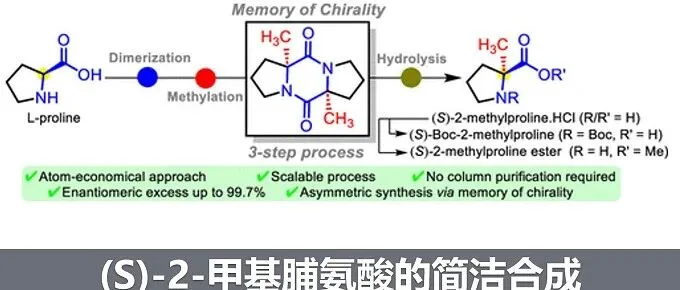 (S)-2-甲基脯氨酸的简洁合成