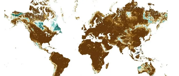 <em>数据</em>资源：250米分辨率基岩深度栅格<em>数据</em>全球+全国（tif 格式，支持<em>GIS</em> 软件读取）