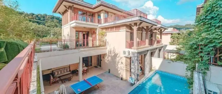 【惠州南昆山·大观】588元抢碧桂园大观5房7-8床温泉别墅+私家温泉+KTV+自动麻将+烧烤炉+厨房厨具+私家大花园~附近溯溪