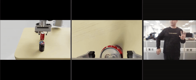 首创双手协调的“隔空操作模式”