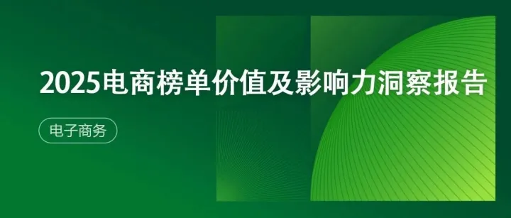 2025电商榜单价值及影响力洞察报告