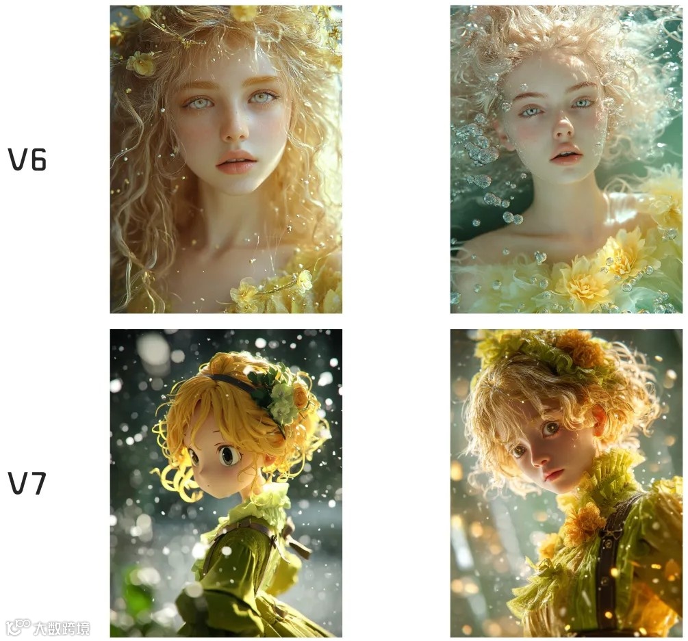 MidJourney V7和MidJourney V6的实测对比
