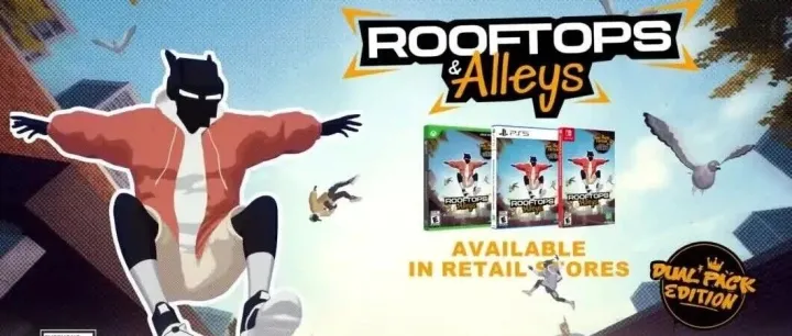 Rooftops&Alleys实体双人版现已登陆PlayStation 5、任天堂Switch及Xbox Series 平台！