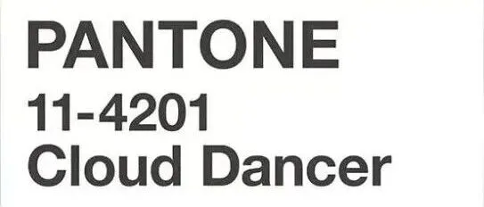 Pantone 发布 2026 年度代表色 “云上舞白”