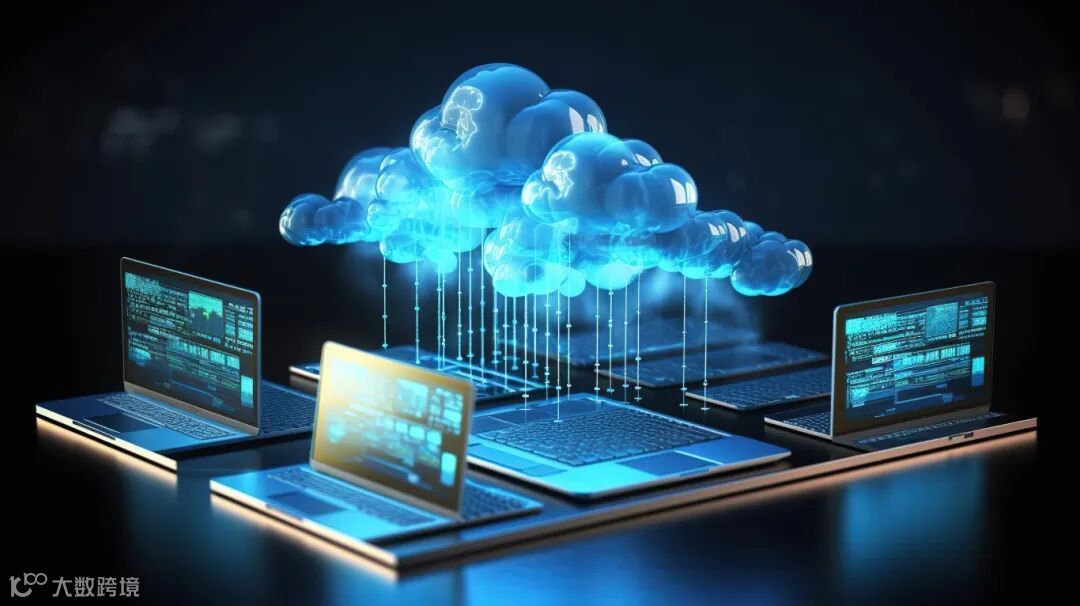 千库网_云计算技术与 3D 云服务器和笔记本电脑的插图_背景编号6850870.jpg