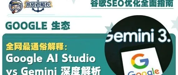 全网最通俗解释：Google AI Studio vs Gemini 深度解析