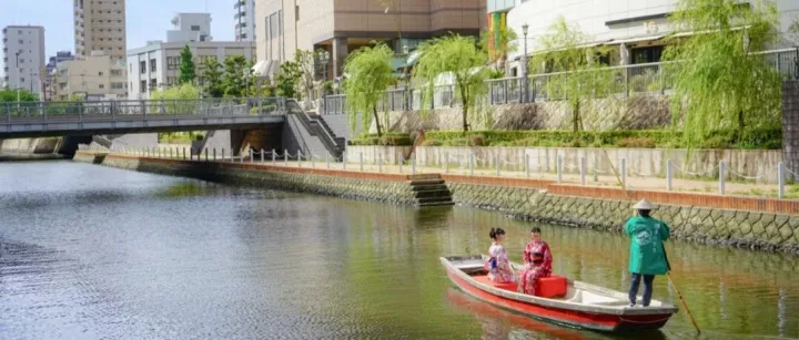 福冈隐藏版小体验：博多川泛舟