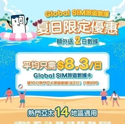 暑假出<em>遊</em>? 旅<em>遊</em>數據夏日限定<em>優</em><em>惠</em>!