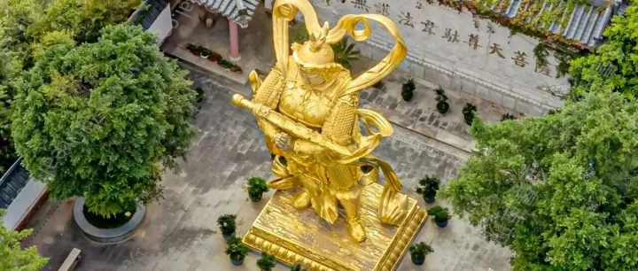 航拍大华兴寺(1)韦陀圣像(18P)