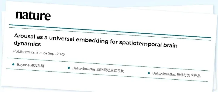 Nature | 瞳孔变化重建大脑全局动态！华盛顿大学团队揭示唤醒状态作为大脑时空活动的通用嵌入机制