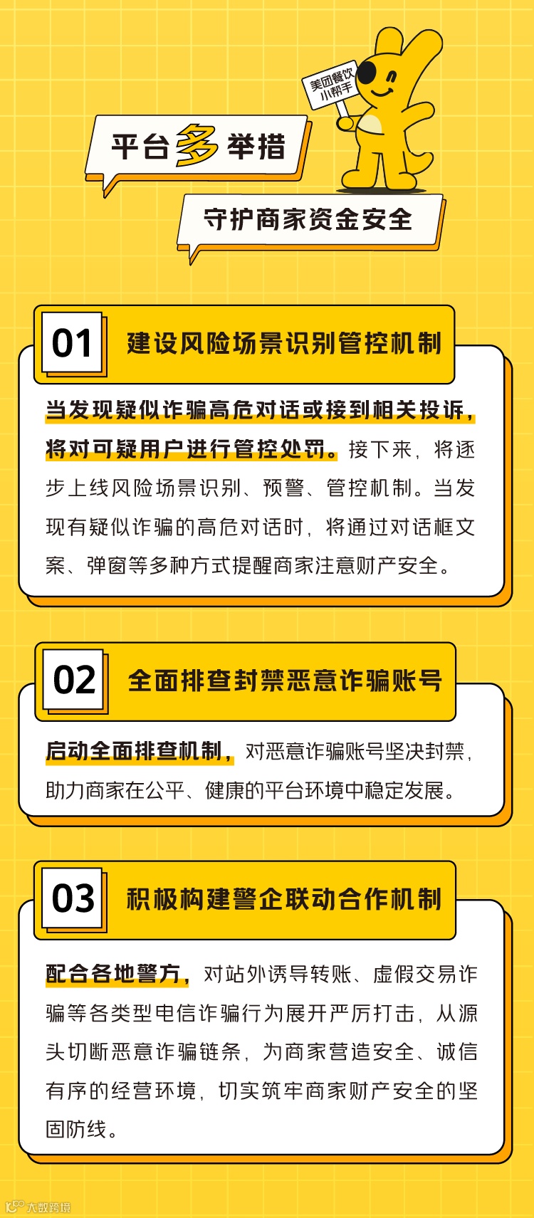 美团外卖多举措打击引导站外诈骗行为，守护商家资金安全- 大数跨境