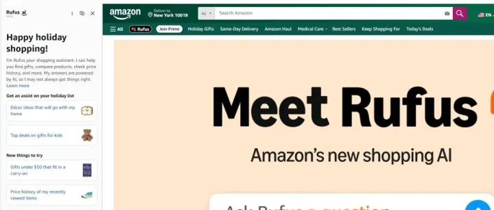 亞馬遜價(jià)格歷史全面透明，Rufus開始占領(lǐng)搜索框