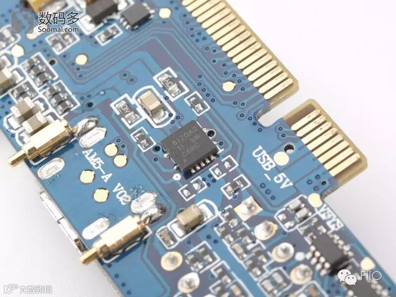 FiiO 飞傲 X7 便携式智能音频播放器AM5耳机功率放大器模块-拆解-TPA6120A2耳放扩流输出