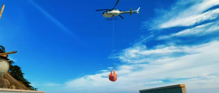 <em>黃山</em>迎客通航高效完成<em>黃山</em>索道建設(shè)物資直升機(jī)吊運(yùn)任務(wù)