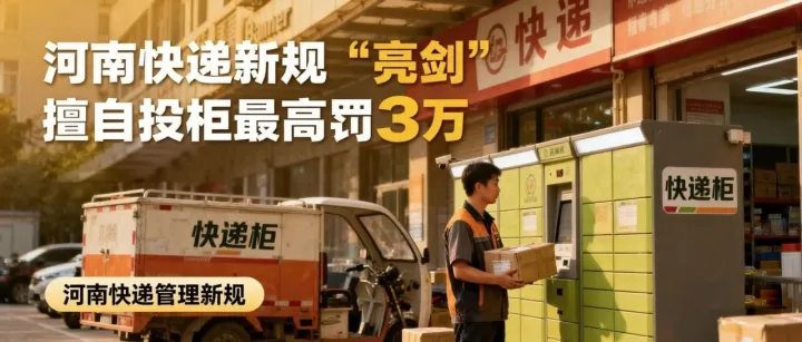 河南快递新规 “亮剑”：擅自投柜最高罚3万，网点这样应对不踩坑