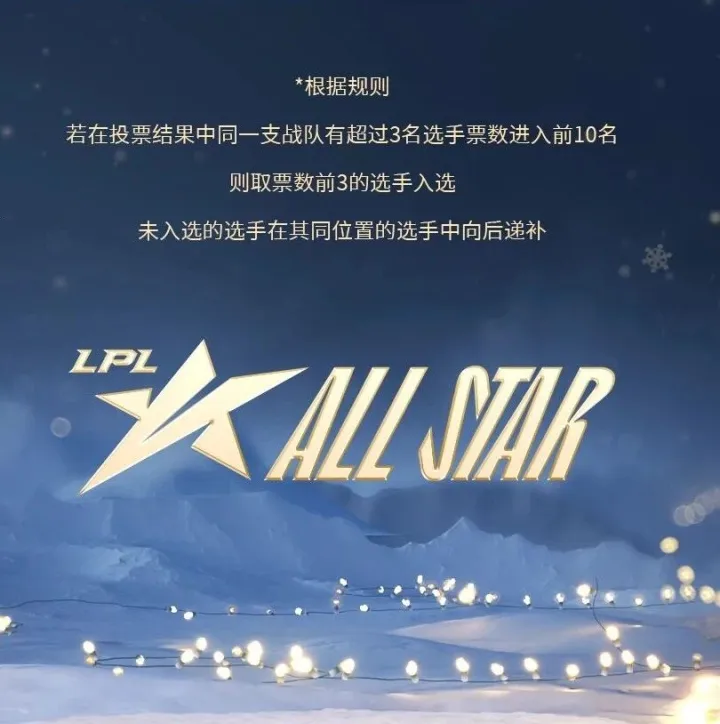2025英雄联盟职业联赛全明星：冰雪节 选手名单
