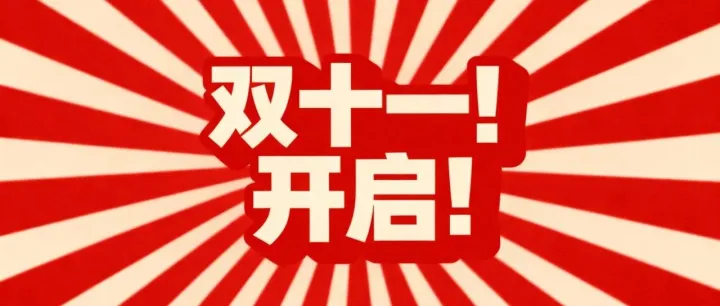 双十一！盛大开启！