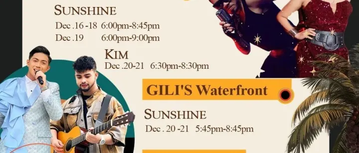Member's <em>Promotion</em> | GILI’S Weekly Bands Schedule
