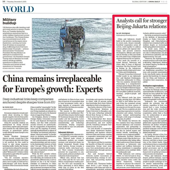 China Daily|Analysts call for stronger Beijing-Jakarta relations