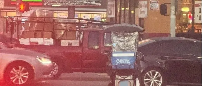 洛杉矶街头惊<em>现</em>“饿了么”骑手？这<em>波</em>操作我给满分！