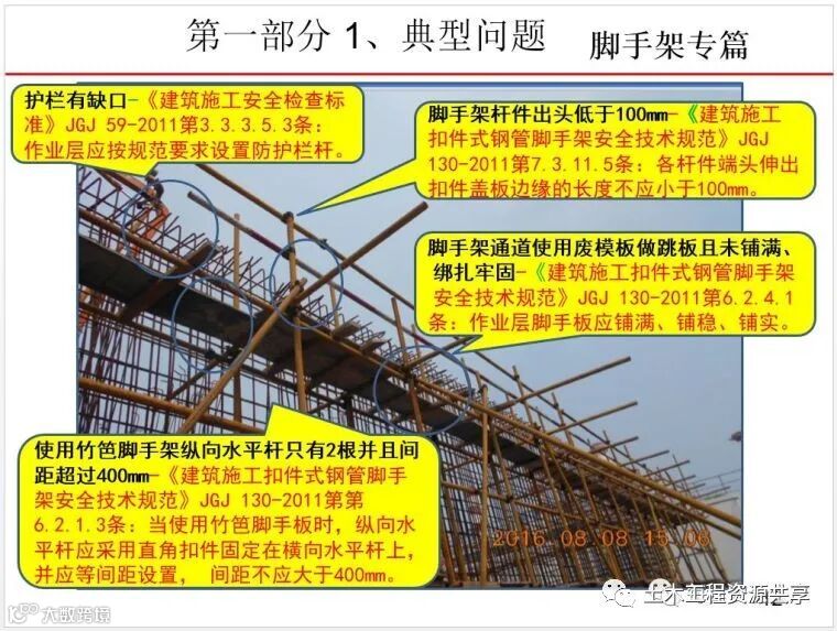 最全面的脚手架注意事项及防护措施图文详解_20