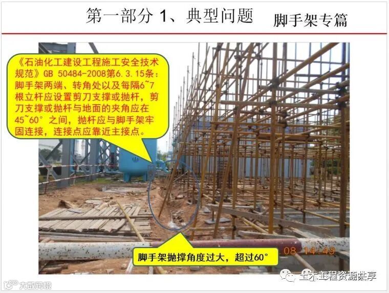 最全面的脚手架注意事项及防护措施图文详解_22