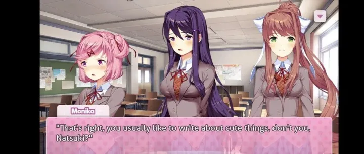 Steam上移植<em>的</em>一款<em>披着</em>恋爱皮<em>的</em>恐怖游戏《心跳文艺部》（Doki Doki Literature Club!）