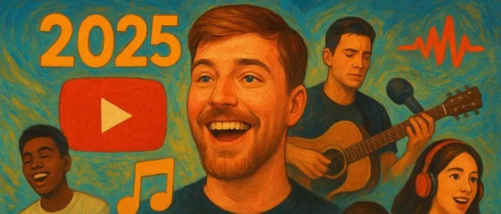 YouTube2025年度趋势：野兽先生六连冠