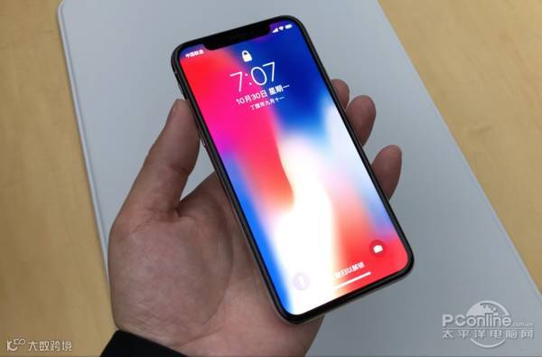 iPhone X解锁页面