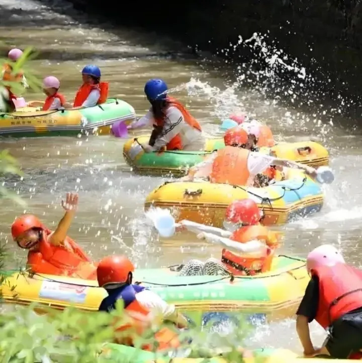富河镇水韵沙那漂流季·半价开漂，中高考学子速来~暑假就该玩的开心·浪得刺激！