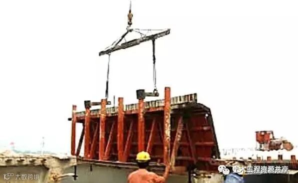 后张法预应力箱梁施工做法细节展示-模板吊装