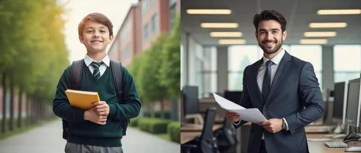 10年从学生版上班变成了孙子版上班儿