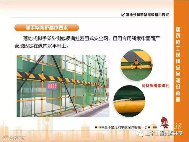 施工现场脚手架搭设标准规范做法画册,收藏有大用!_39