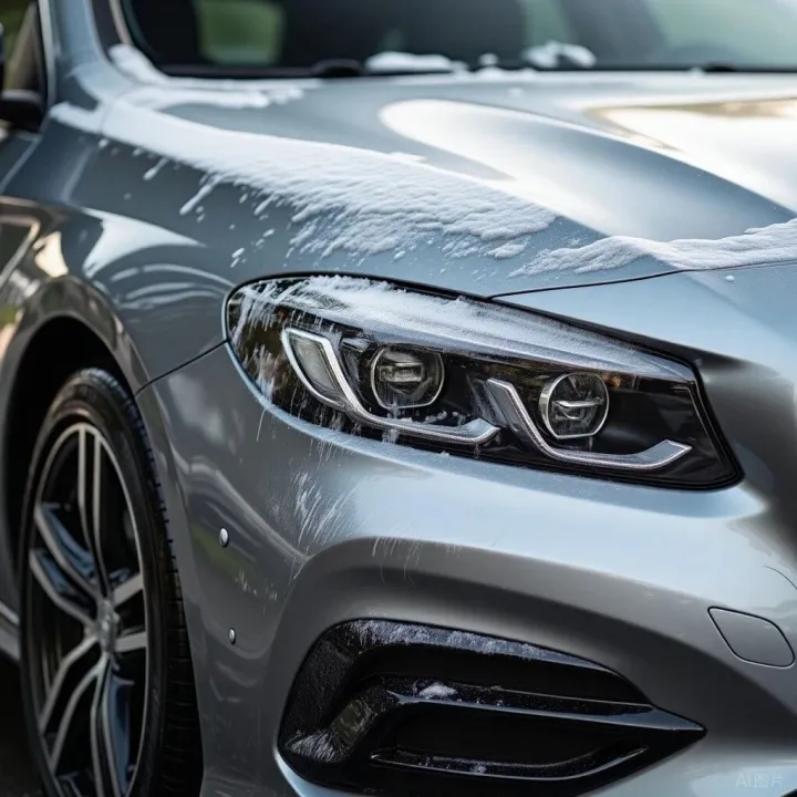 原来车身上的粘胶，都是这样被洗掉的！竟然一抹不留痕