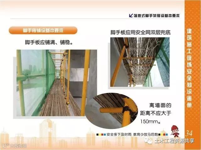 施工现场脚手架搭设标准规范做法画册,收藏有大用!_35