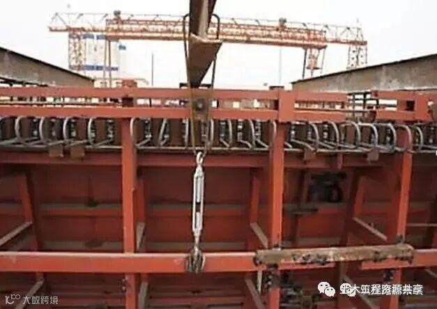 后张法预应力箱梁施工做法细节展示-内模固定