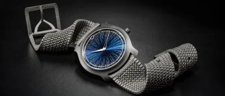 知名制表品牌<em>Ming</em>，推出全球首款3D打印钛金属表带