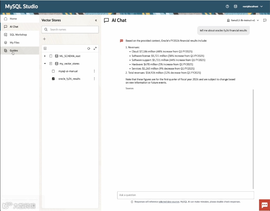 图 2：AI 聊天——查询文件系统上的文档