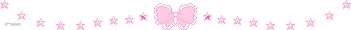 粉色蝴蝶小星星分割线