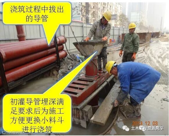 打桩时遇到坍孔,导管堵管,钢筋笼上浮,咋办_32