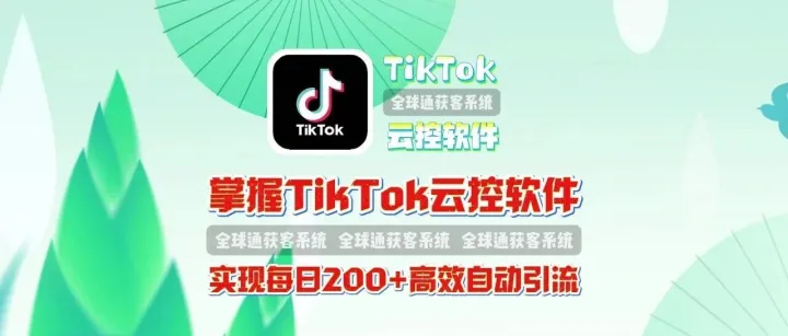 掌握TikTok云控软件实现每日200+高效自动引流
