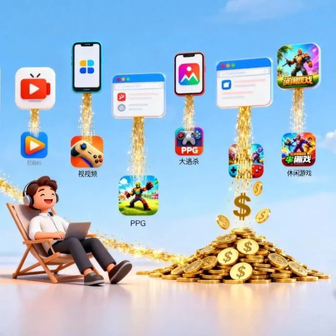 还在为流量变现发愁？0门槛游戏推广让你躺着赚钱！