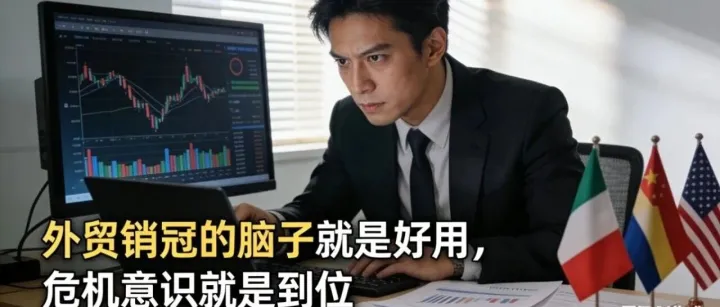 外贸销冠的脑子就是好用，危机意识就是到位！