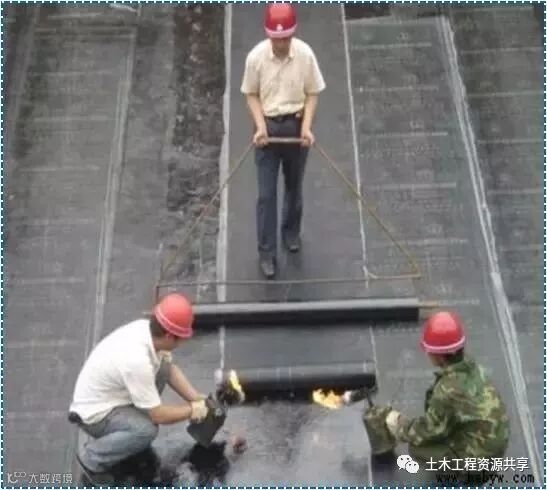 屋面SBS卷材防水详细施工工艺图解及细部做法_19