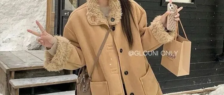 分分钟省几百！89元羊羔毛一体外套，通体绒感高级，错过再无‼️