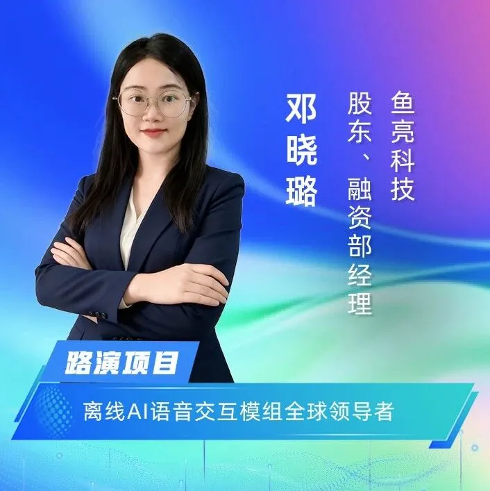 路演项目｜离线AI语音交互模组全球领导者
