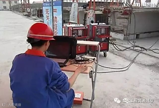 后张法预应力箱梁施工做法细节展示-智能张拉